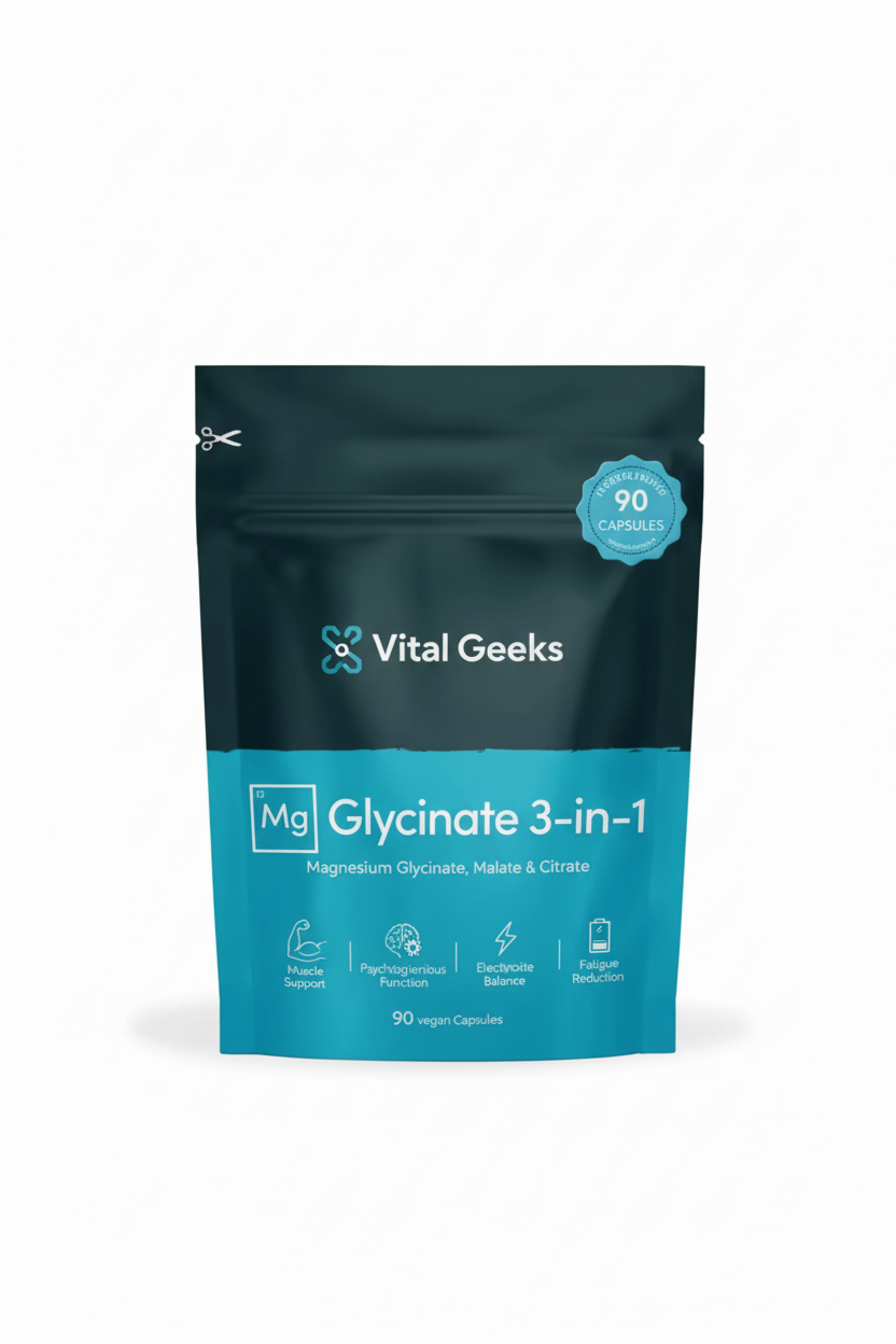 Vital Geeks Magnesium Product with Logo